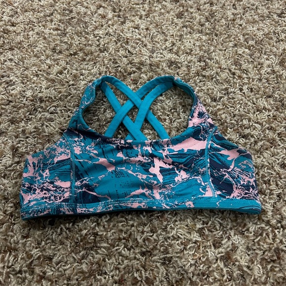 Ivivva By Lululemon Girls Size 8 Reversible Sports Bra - Picture 1 of 4
